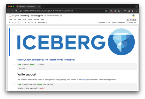 PyIceberg 0.6.0: Write support